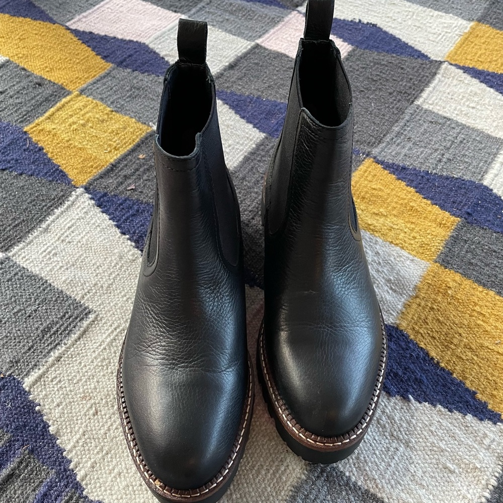 EUC Miller water resistant black boots, by Caslon